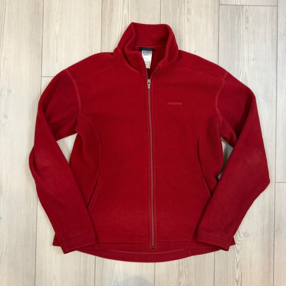 Vintage Patagonia Synchilla Full Zip Fleece Jacket Womens Large Red 30231F8